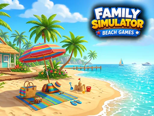 Family Simulator Beach Games Cover